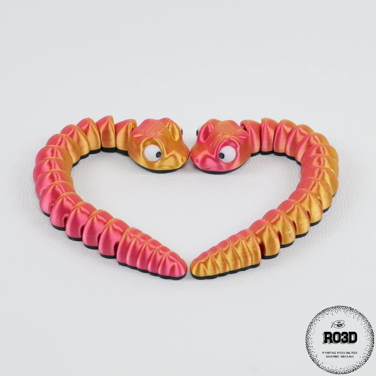 Flexi Baby Snake 3D - vedere de ansamblu variantă, figură articulată pentru colecționari RO3D