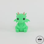 Dragon articulat Knitted - detaliu aripi și corp croșetat, figură 3D de calitate superioară RO3D