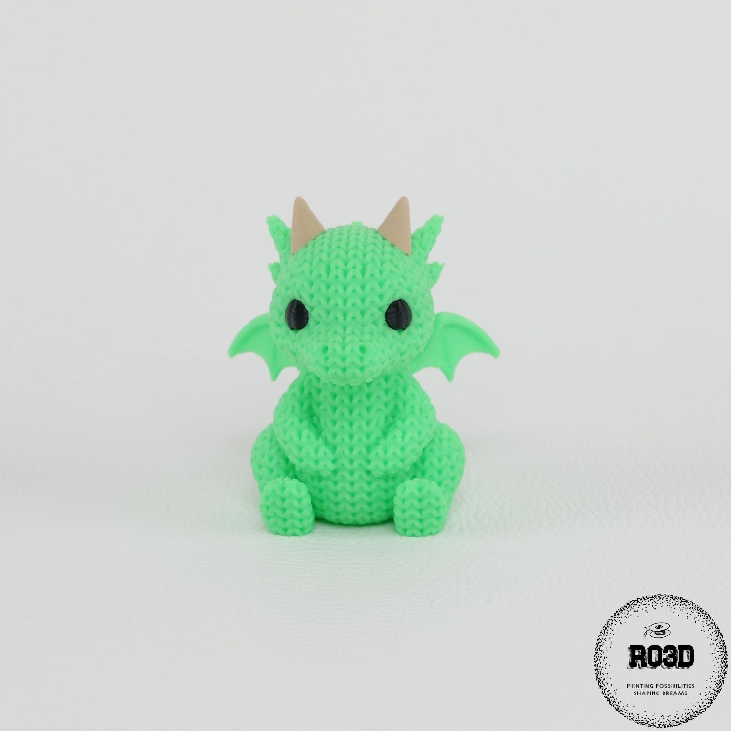 Dragon articulat Knitted - detaliu aripi și corp croșetat, figură 3D de calitate superioară RO3D