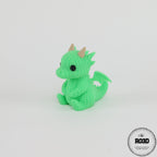 Dragon croșetat articulat - detaliu cap și gât, printare 3D România sub licență Smoggy3D