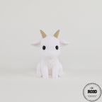 Capră articulată Knitted - detaliu coarne și corp croșetat, figură 3D de calitate superioară RO3D