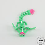 Blossom Dragon printare 3D - imagine principală, dragon articulat cu aripi florale pentru colecții și birou
