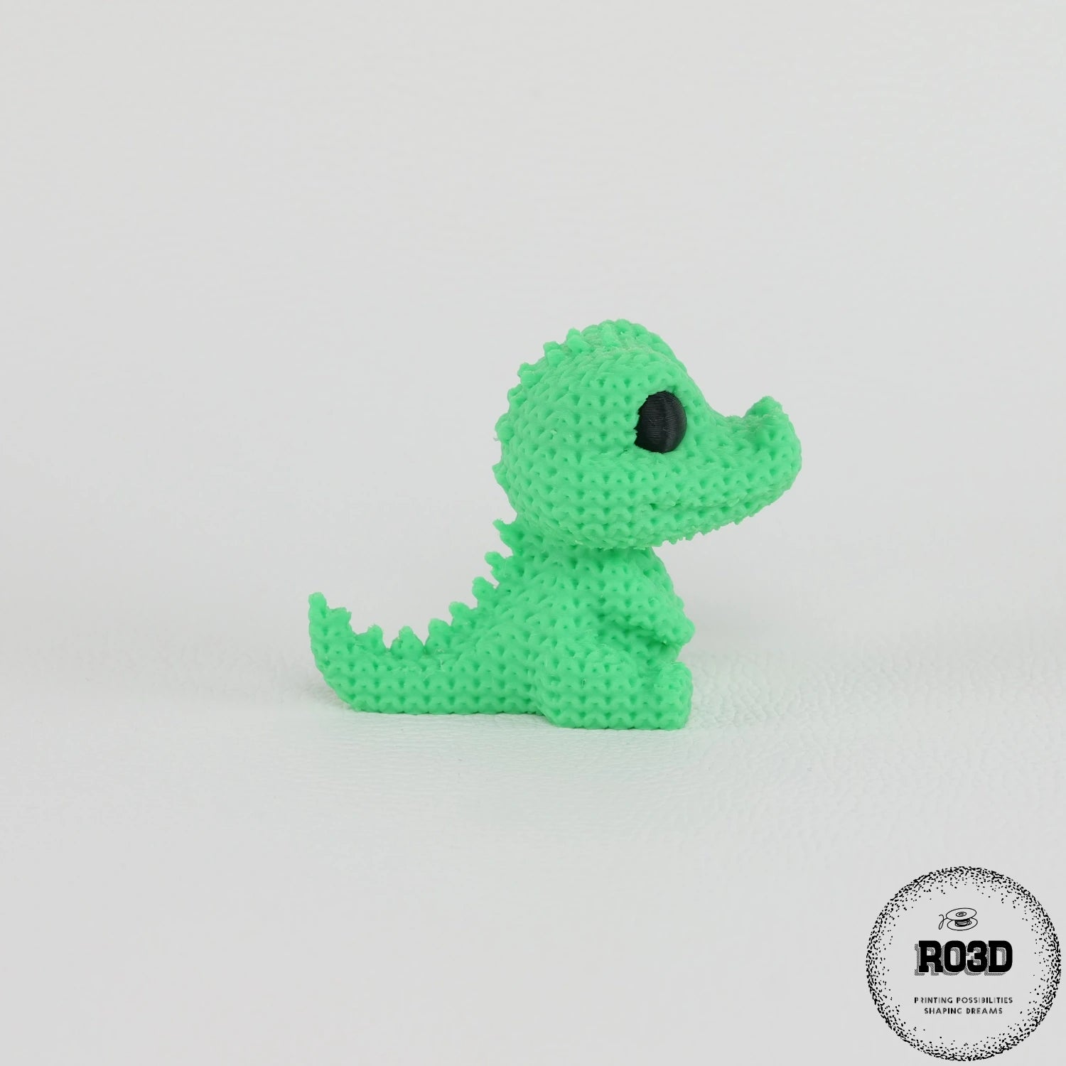 Crocodil crochet Knitted - vedere completă design tricotat adorabil RO3D