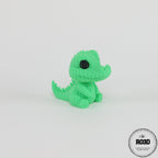 Knitted Crocodile printare 3D - imagine principală, crocodil cu textură tricotată pentru colecții și birou