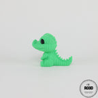 Knitted Crocodile - detaliu cap și coadă cu textură tricotată, decorațiune premium printată 3D România