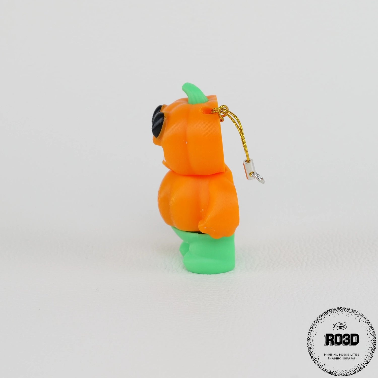 Breloc Halloween Pumpkin-Man - detaliu mișcare articulații și posturi