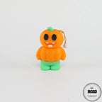 Pumpkin-Man Keychain 3D - vedere completă figurină articulată Halloween