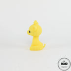 Knitted Giraffe figurină 3D - vedere detaliu textură croșetată și pattern împletituri