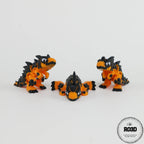 T-Rex Articulated Dinosaur figurină 3D - vedere frontală cap expresiv și membre articulate