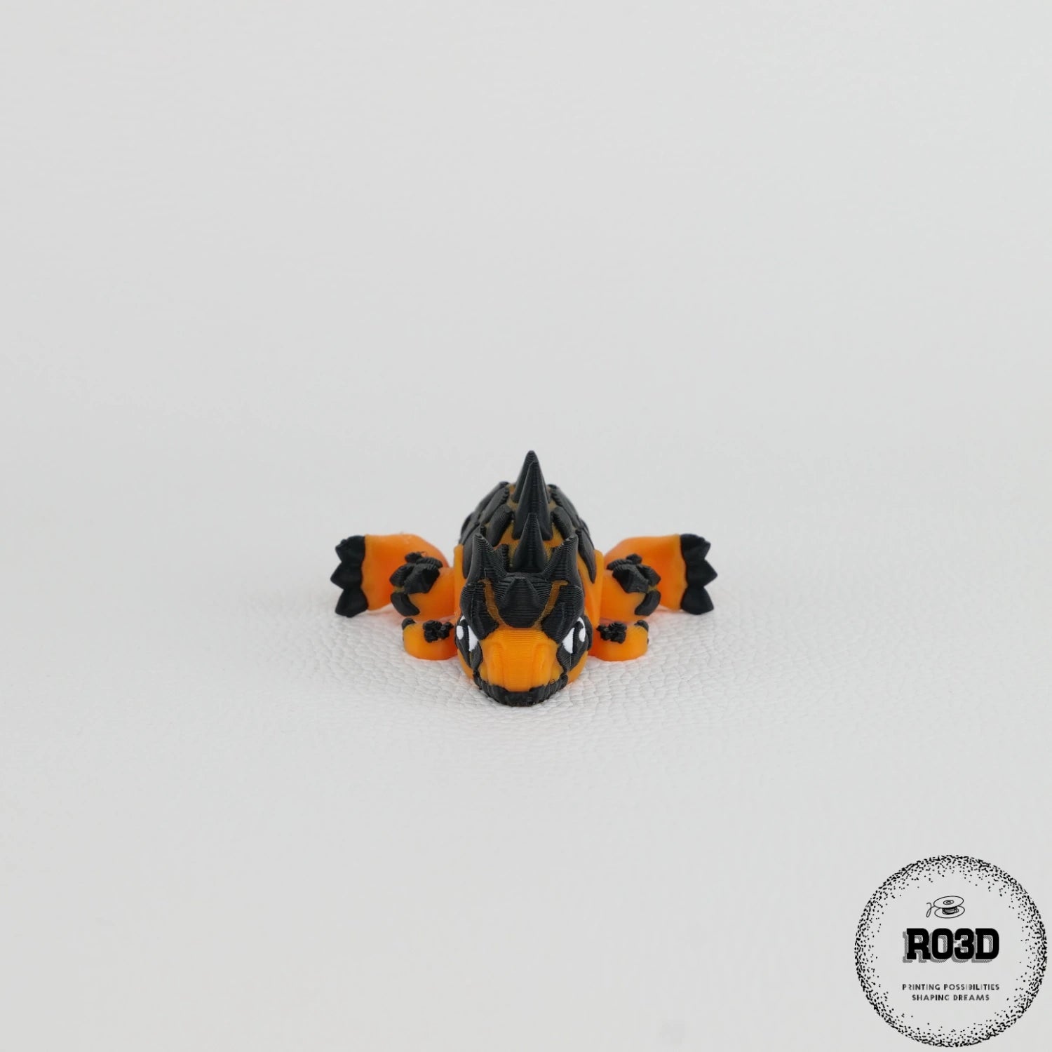 T-Rex Articulated Dinosaur figurină 3D - vedere laterală profil stânga corp articulat
