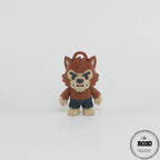 Flexi Wolfman figurină 3D - vedere laterală profil stânga corp articulat musculos