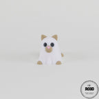 Ghost Cat - Pisică Fantomă Articulată 3D, vedere laterală cu articulații print-in-place integrate