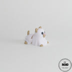 Ghost Cat - Pisică Fantomă Articulată 3D, detaliu corp segmentat articulat cu trăsături feline și spectrale