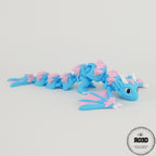 Tasskak Dragon - Dragon Articulat 3D Maiestuos, vedere frontală cu detalii anatomice complexe și expresie puternică