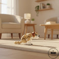 Mini Dog - Câine Articulat 3D Adorabil cu Breloc, vedere principală cu design kawaii și expresie simpatică