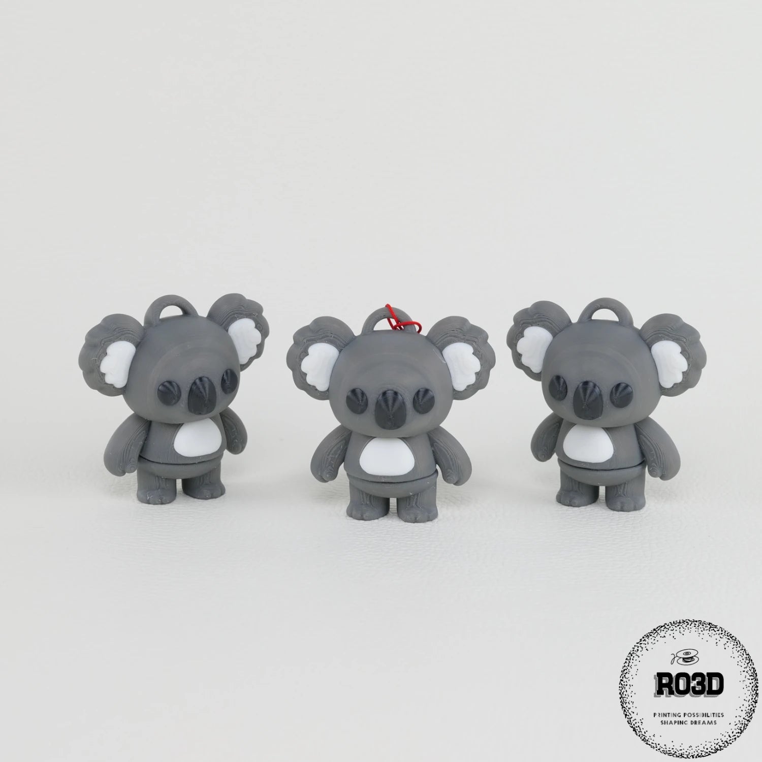 Flexi Koala - Koala Articulat 3D Adorabil cu Breloc Keychain, vedere de ansamblu cu toate trăsăturile distinctive și breloc funcțional