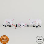Mini Lamb - Miel Articulat 3D, vedere frontală cu urechi mici caracteristice și bot expresiv