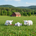 Mini Lamb - Miel Articulat 3D Adorabil cu Breloc Keychain, vedere principală cu blană texturată și expresie dulce