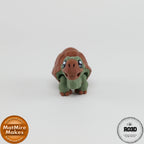 Mini Tortoise - Broască Țestoasă Articulată 3D cu Breloc Keychain, detaliu cap expresiv și trăsături faciale