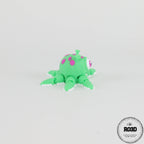 Alien Squid Spinner - Fidget Spinner Articulat 3D Print Alien Squid, vedere laterală cu tentacule flexibile și cap alien expresiv