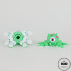 Alien Squid Spinner - Fidget Spinner 3D Print Alien Squid, vedere close-up cu detalii futuriste și texturi alien