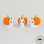 Pumpkin Snail - Melc Dovleac Croșetat 3D Halloween, vedere de ansamblu cu toate trăsăturile festive distinctive