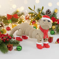 Winter Ferret - Dihor de Iarnă Articulat 3D Alb, vedere principală cu blană albă imaculată și corp lung articulat