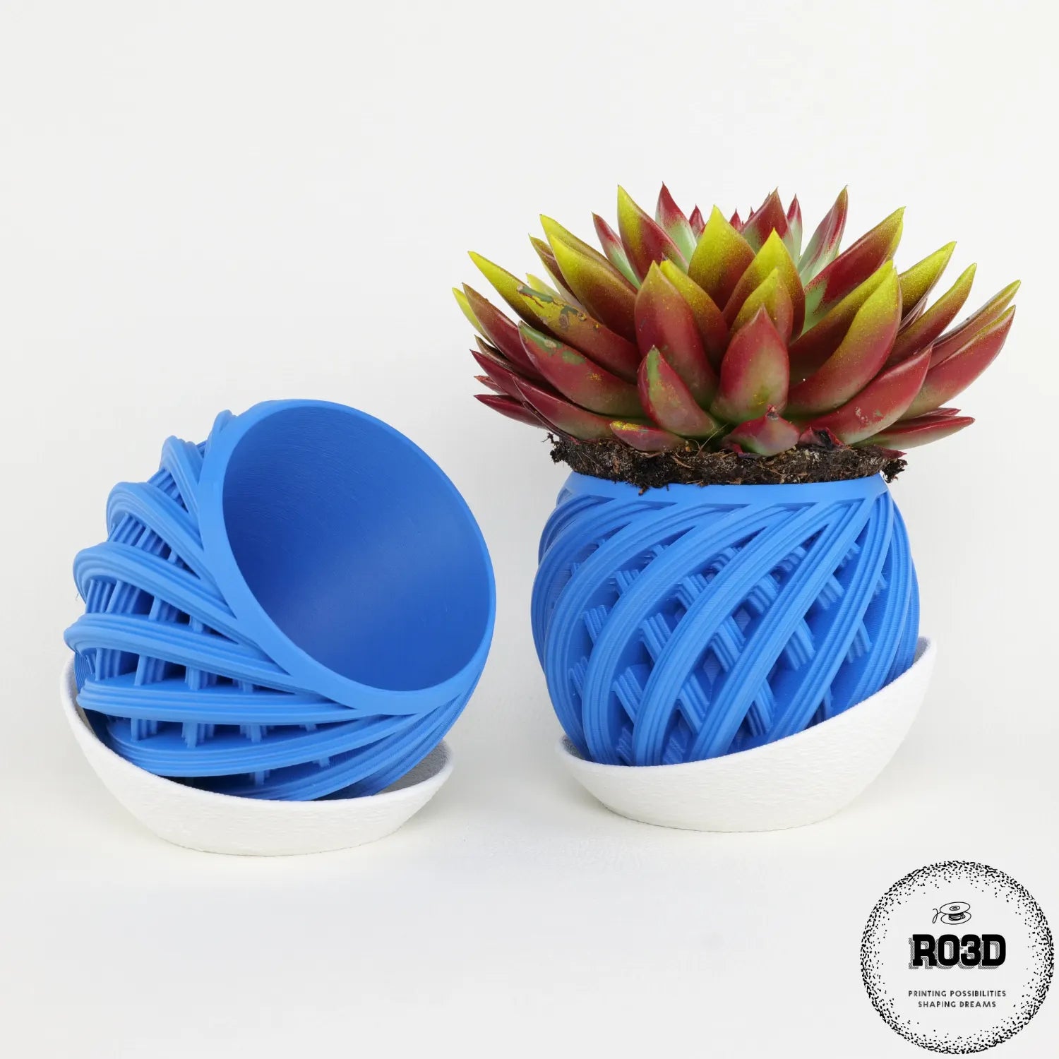 Ghiveci Inova - Ghiveci 3D Geometric Modern, vedere completă cu toate detaliile geometrice inovatoare