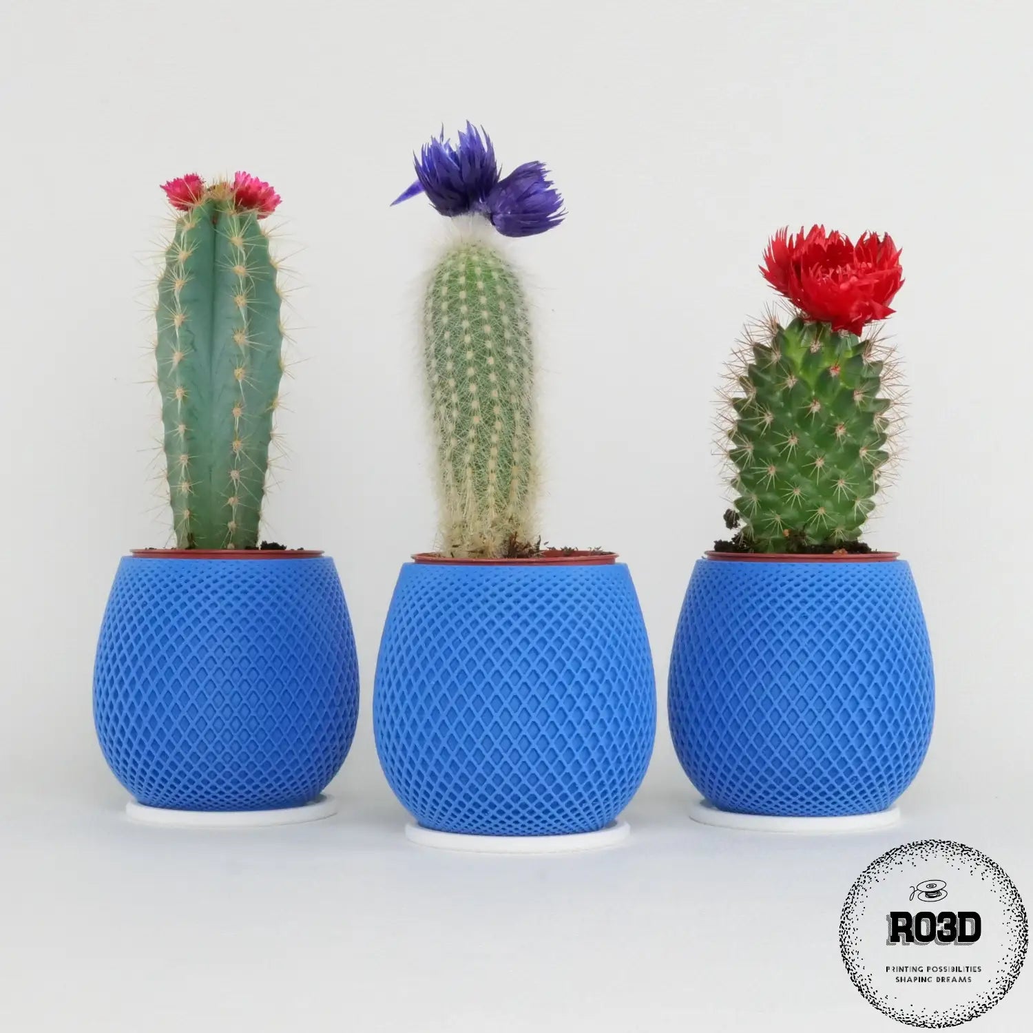 Ghiveci Poligon Pattern - Ghiveci 3D Geometric Modern, vedere de ansamblu cu pattern poligonal elegant și suprafețe netede