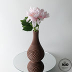 Vaza Inflect - Vază 3D Geometric Modern Design Inflect, vedere laterală cu design inflect elegant pentru plante artificiale