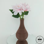 Vaza Inflect - Vază Decorativă 3D Geometric Modern, vedere completă cu design pentru flori uscate