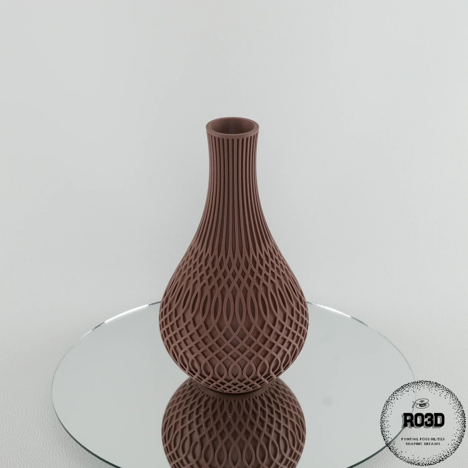 Vaza Inflect - Vază 3D Geometric Modern Design Inflect, vedere finală cu toate detaliile decorative