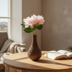 Vaza Inflect - Vază Decorativă 3D Geometric Modern Design Inflect, vedere principală cu linii curbe elegante și design minimalist înalt pentru plante decorative