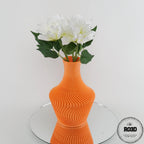 Vaza Lucid - Vază 3D Geometric Modern Design Lucid, vedere alternativă cu linii clare elegante