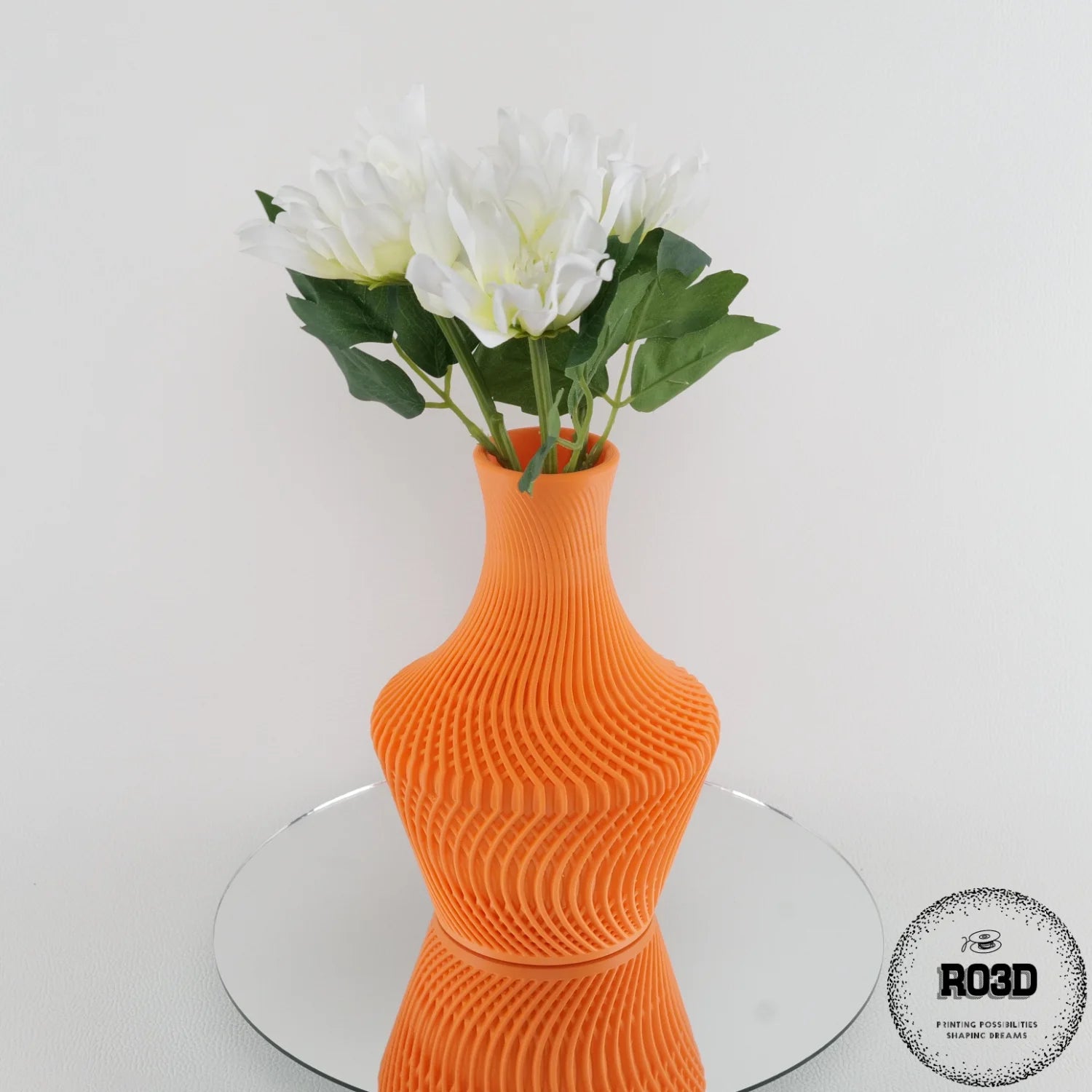 Vaza Lucid - Vază Decorativă 3D Geometric Modern, vedere close-up cu detalii geometrice lucid
