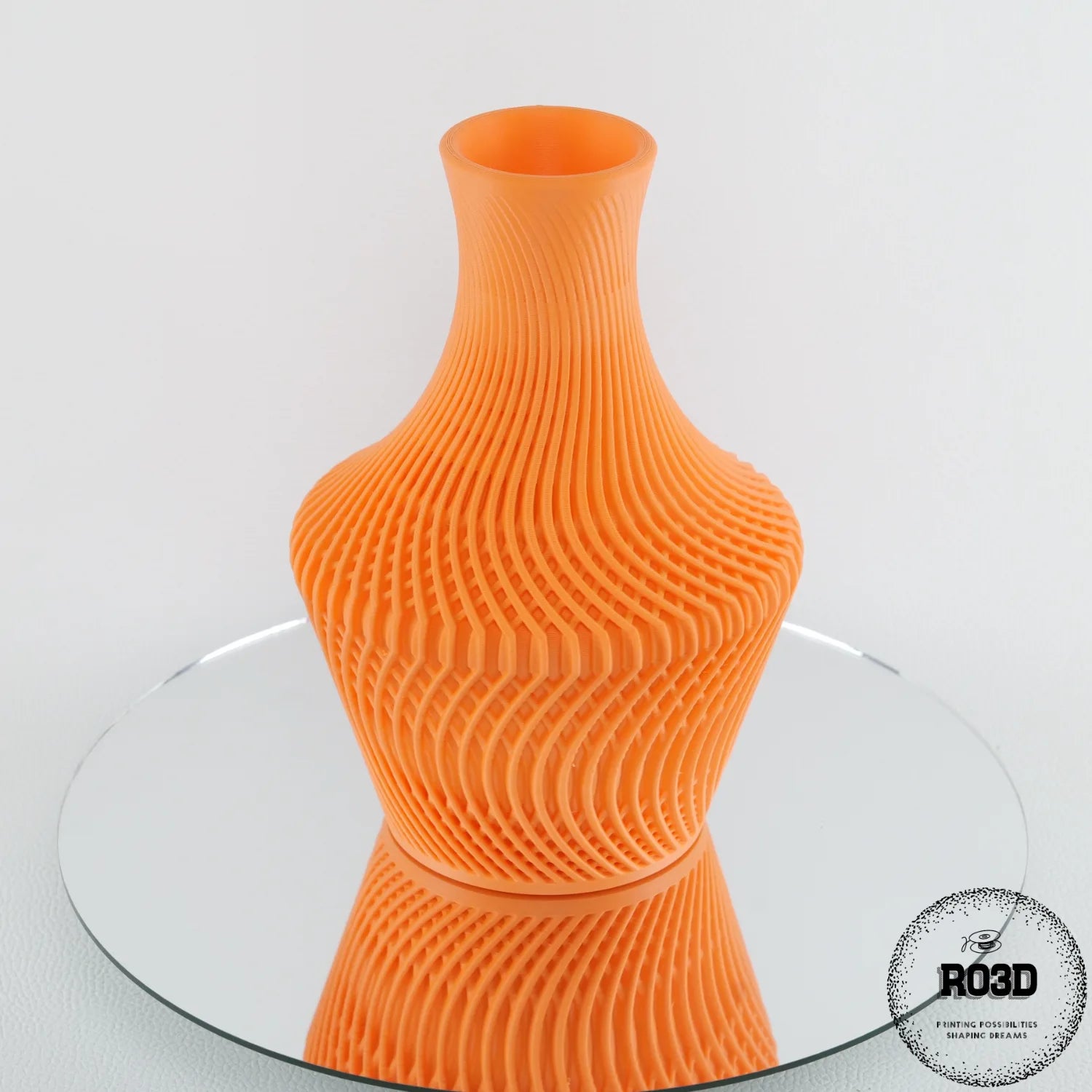 Vaza Lucid - Vază 3D Geometric Modern Design Lucid, vedere completă cu design lucid elegant pentru plante artificiale