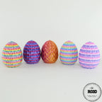 Dragon Egg 9.5cm ou de dragon 3D - textură solzi gradient colorat fantasy