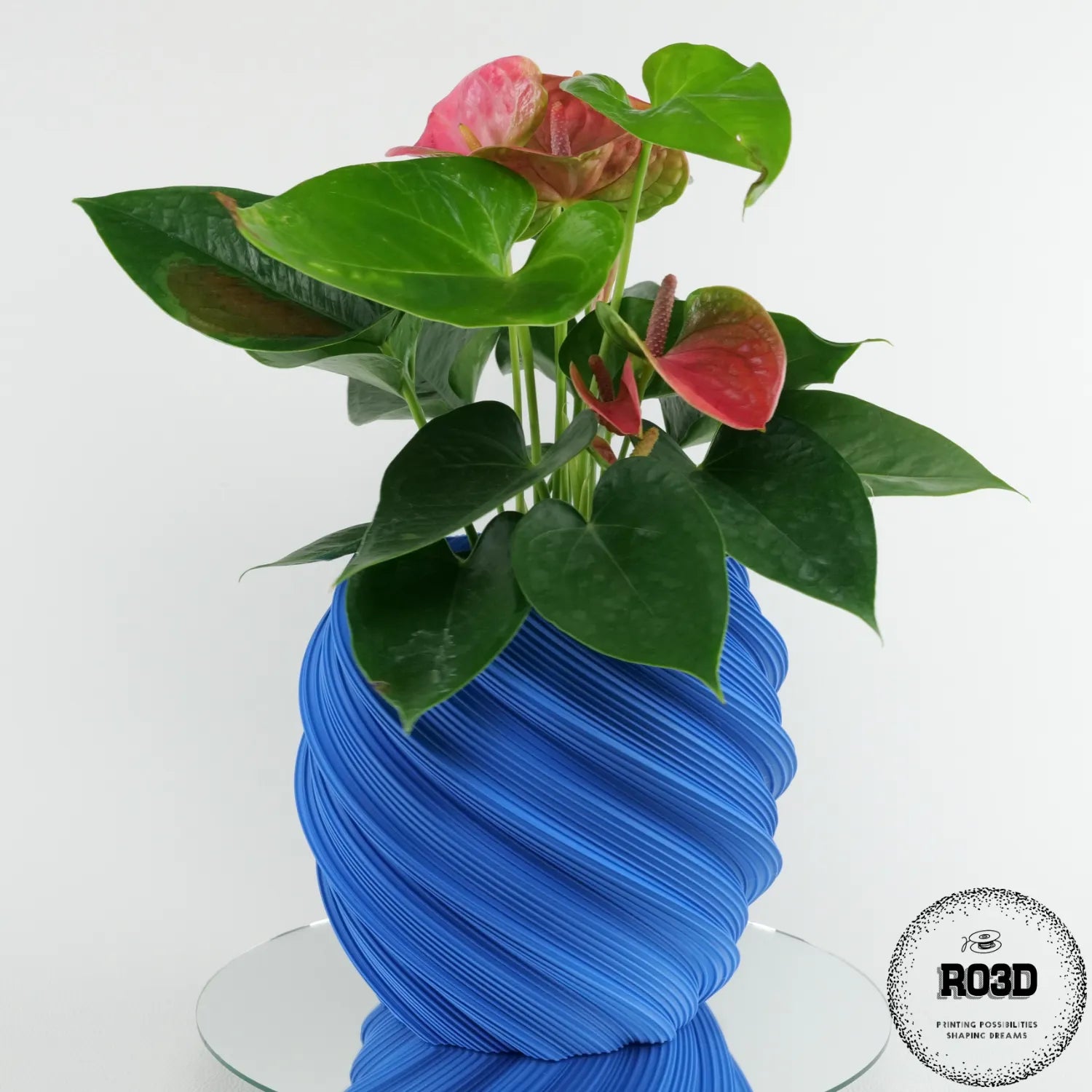 Ghiveci Ribs Divided - detaliu design geometric nervurat cu texturi verticale și linii divizate, ghiveci modern pentru plante decorative, RO3D