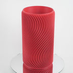 Rippled - prezentare video vază decorativă 3D geometric cu design ondulat, rotație 360 grade vază modernă cu linii valuri și ondulații, printată 3D în România