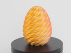 Spiral Egg ou 3D - detaliu pattern spiral continuu și textură geometrică premium
