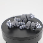 Mini Raccoon - Raton Articulat 3D Adorabil cu Breloc, demonstrație mișcare articulații print-in-place, coadă inelată mobilă și funcționalitate interactivă