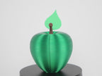 Apple Container 3D în Acțiune - Demonstrație Omidă Flexibilă și Culori Disponibile. Măr decorativ printat 3D în România de RO3D