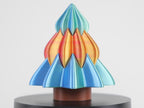 Christmas Tree Décor sculptură 3D în mișcare - demonstrație design sculptural brad Crăciun premium cu degradeuri vibrante