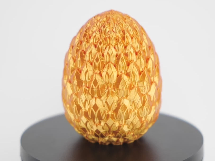 Dragon Egg 9.5cm - Ou de Dragon 3D, demonstrație rotație 360° cu detalii textură solzi și finisaj premium