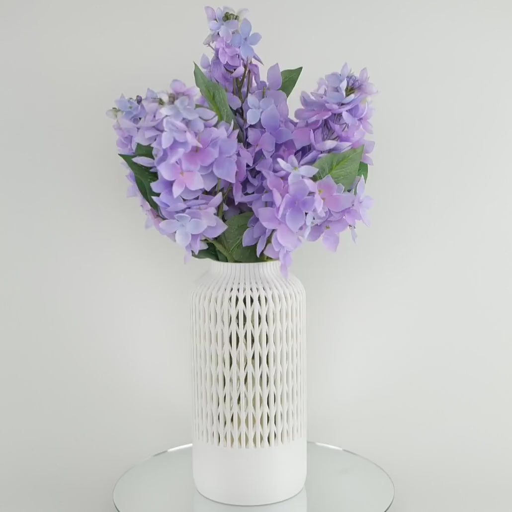 Vellis - video detaliat design geometric minimalist, prezentare completă vază decorativă modernă cu linii curate, h3li0 design