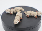 Mini River Otter - Vidră de Râu Articulată 3D cu Breloc Keychain, demonstrație mișcare articulații print-in-place și funcționalitate interactivă jucăușă 