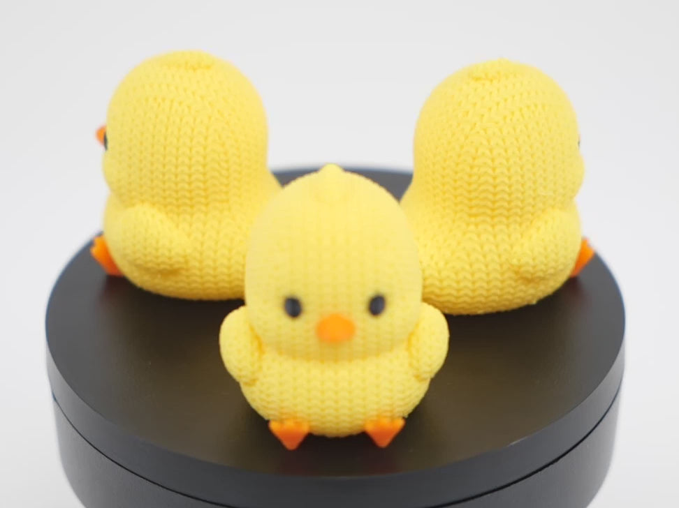 demonstrație video pui croșetat printat 3D cu design adorabil