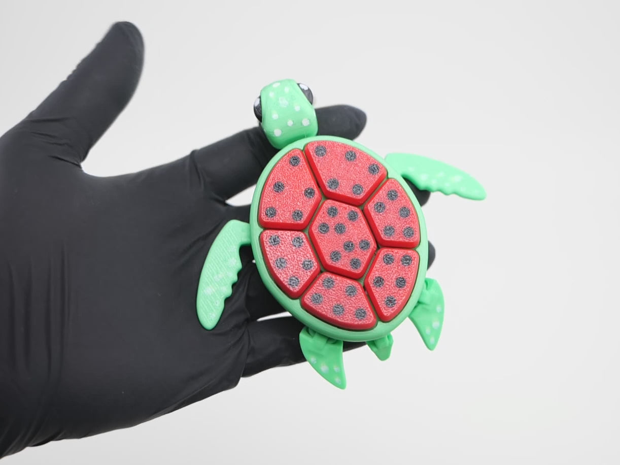 Sea Turtle Clicker - Broască Țestoasă 3D Fidget Anti-Stress cu Mecanism Click