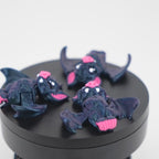 Mini Vampire Bat - Liliac Vampir Articulat 3D cu Breloc, demonstrație mișcare articulații print-in-place, aripi articulate și funcționalitate interactivă