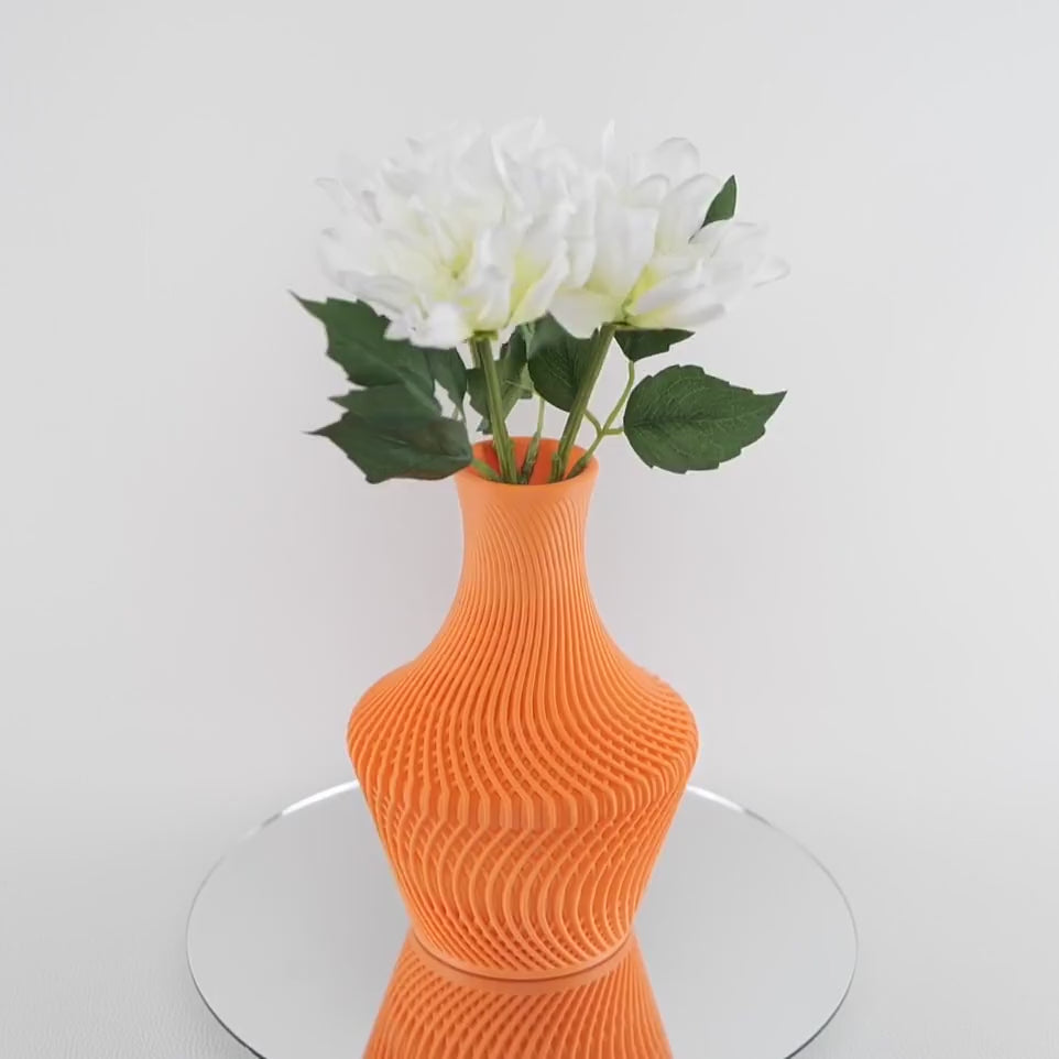 : Vaza Lucid - Vază Decorativă 3D Geometric Modern Design Lucid, demonstrație alternativă cu transparență vizuală și design lucid elegant pentru aranjamente decorative 